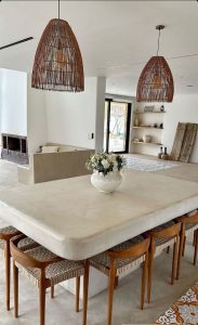 میکروسمنت سفید آشپزخانه